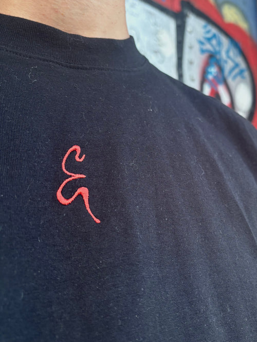Eddies Tiger Back Print Tee