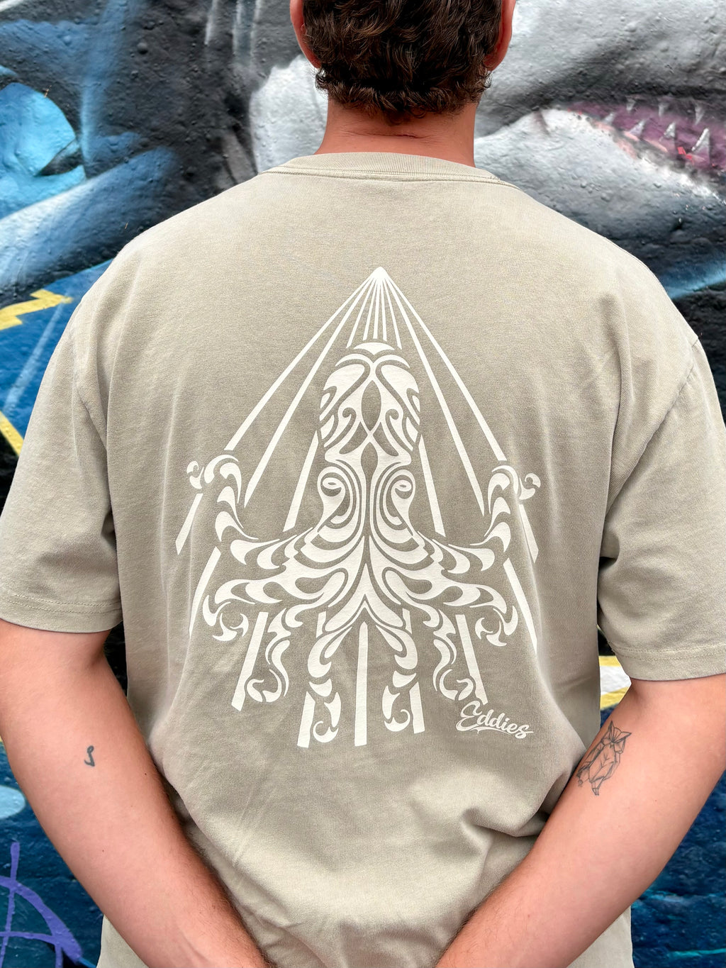 Eddies Octopus Back Print Tee